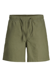 Ανδρική Βερμούδα Chino Λινή Jack & Jones Linen 12248629 Λαδί