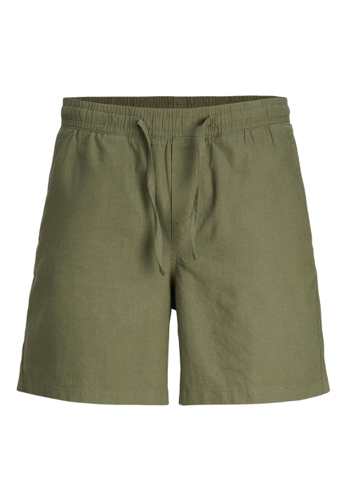 Ανδρική Βερμούδα Chino Λινή Jack & Jones Linen 12248629 Λαδί