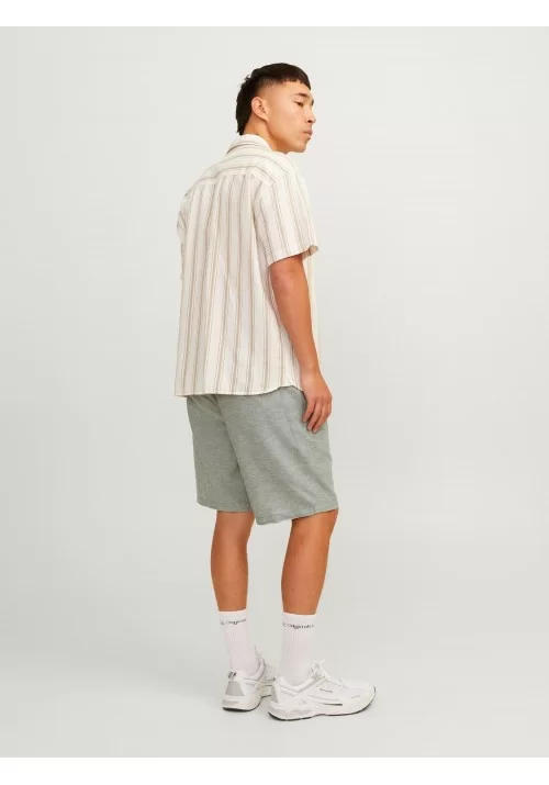 Ανδρική Βερμούδα Chino Λινή Jack & Jones JPStace Summer Short Srt SN 12248627 Green Melange