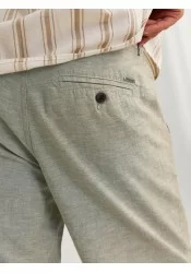 Ανδρική Βερμούδα Chino Λινή Jack & Jones JPStace Summer Short Srt SN 12248627 Green Melange Ανδρική Βερμούδα Chino Λινή Jack & Jones JPStace Summer Short Srt SN 12248627 Green Melange