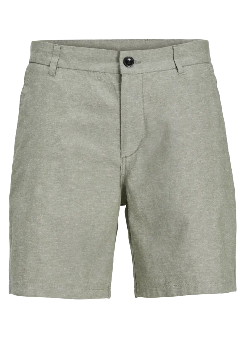 Ανδρική Βερμούδα Chino Λινή Jack & Jones JPStace Summer Short Srt SN 12248627 Green Melange