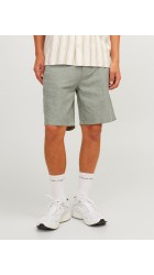 Ανδρική Βερμούδα Chino Λινή Jack & Jones JPStace Summer Short Srt SN 12248627 Green Melange