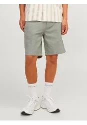 Ανδρική Βερμούδα Chino Λινή Jack & Jones JPStace Summer Short Srt SN 12248627 Green Melange Ανδρική Βερμούδα Chino Λινή Jack & Jones JPStace Summer Short Srt SN 12248627 Green Melange