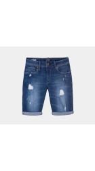 Aνδρική Βερμούδα Τζιν με Φθορές Tiffosi 32336-20 Μπλε