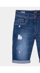 Aνδρική Βερμούδα Τζιν με Φθορές Tiffosi 32336-20 Μπλε