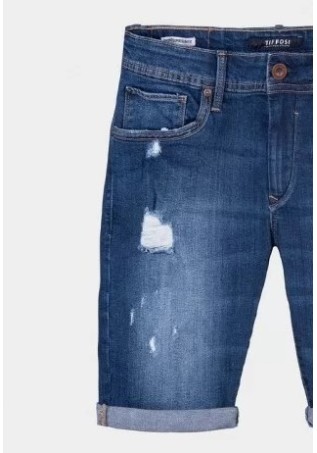 Aνδρική Βερμούδα Τζιν με Φθορές Tiffosi 32336-20 Μπλε