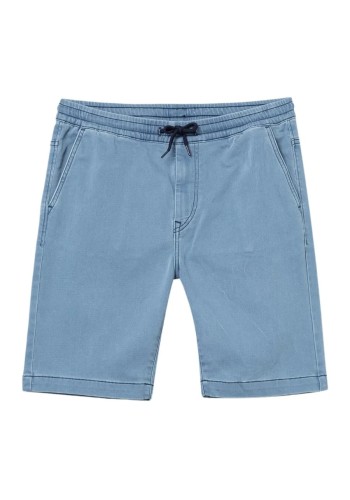 Ανδρική Βερμούδα Ελαστική Chino Tiffosi Indigo Knit Short 10054358-37 Γαλάζια