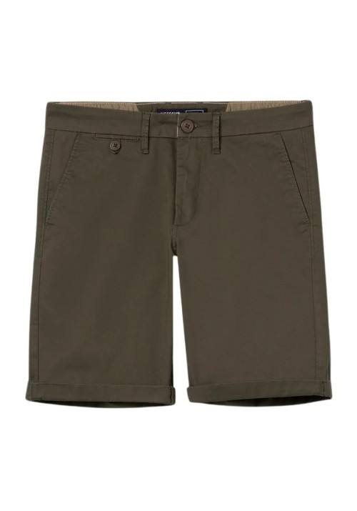 Ανδρική Βερμούδα Tiffosi Chino Short Slim 10054446-826 Λαδί
