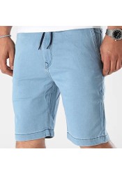 Ανδρική Βερμούδα Ελαστική Chino Tiffosi Indigo Knit Short 10054358-37 Γαλάζια