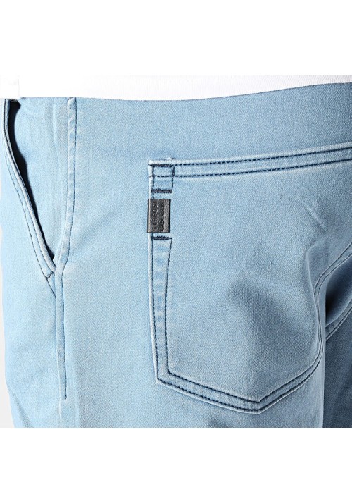 Ανδρική Βερμούδα Ελαστική Chino Tiffosi Indigo Knit Short 10054358-37 Γαλάζια