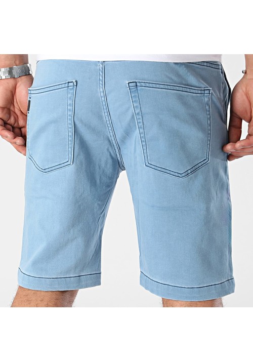 Ανδρική Βερμούδα Ελαστική Chino Tiffosi Indigo Knit Short 10054358-37 Γαλάζια