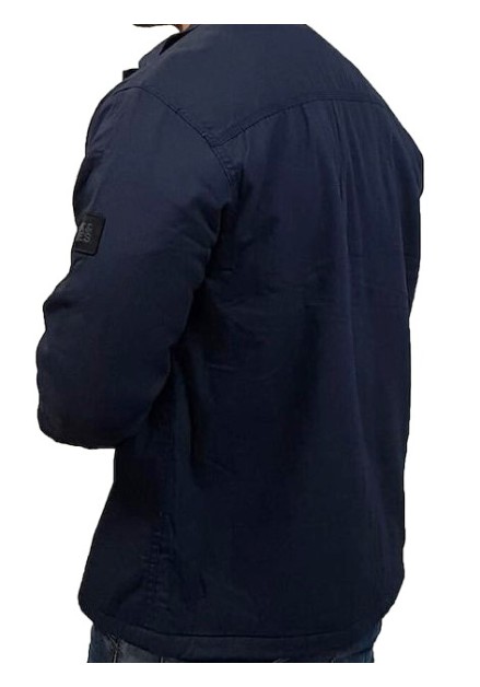 Ανδρικό Μπουφάν με Επένδυση Jack & Jones LS 12215787 Μπλε