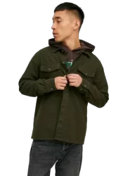 Ανδρικό Overshirt Jack & Jones 12213478 JJeay Μακρυμάνικο Λαδί Ανδρικό Overshirt Jack & Jones 12213478 JJeay Μακρυμάνικο Λαδί