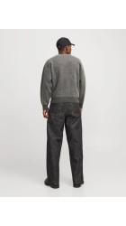 Ανδρική Ζακέτα Πλεκτή με κουμπιά Jack & Jones 12277984 Jorwinter cropped knit Stydaw Dark Grey