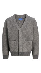 Ανδρική Ζακέτα Πλεκτή με κουμπιά Jack & Jones 12277984 Jorwinter cropped knit Stydaw Dark Grey Ανδρική Ζακέτα Πλεκτή με κουμπιά Jack & Jones 12277984 Jorwinter cropped knit Stydaw Dark Grey