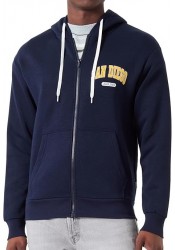 Ανδρική Φούτερ Ζακέτα Jack & Jones JJebradley Varsity Sweat Zip Hood 12270064 Μπλέ