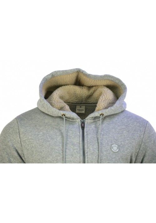 Ανδρική Φούτερ Ζακέτα Jack & Jones JPRBlumason Teddy Sweat Zip 12262125 Cool Grey