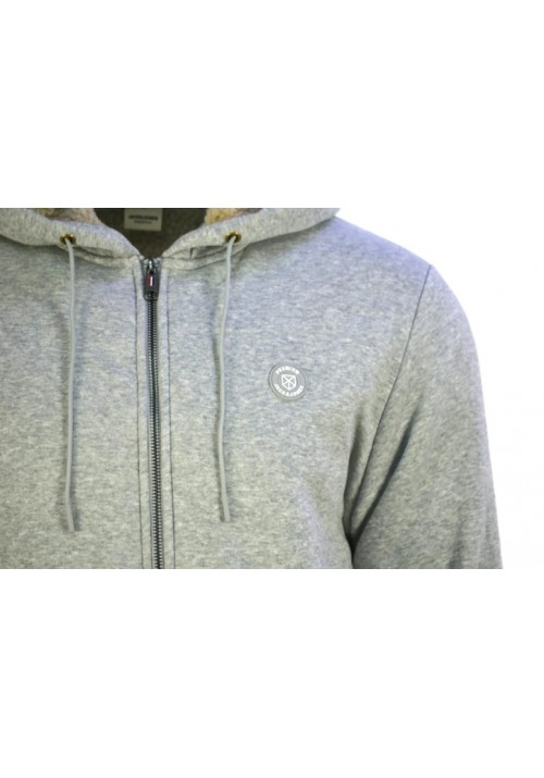 Ανδρική Φούτερ Ζακέτα Jack & Jones JPRBlumason Teddy Sweat Zip 12262125 Cool Grey