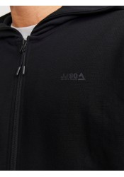 Ανδρική Ζακέτα Φούτερ Jack & Jones JCocloud Sweat Zip Hood Noos 12253764 Μαύρη