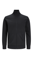 Ανδρική Φούτερ Ζακέτα Jack & Jones JJEPaulos Sweat Zip Noos 12250737 Mαύρο