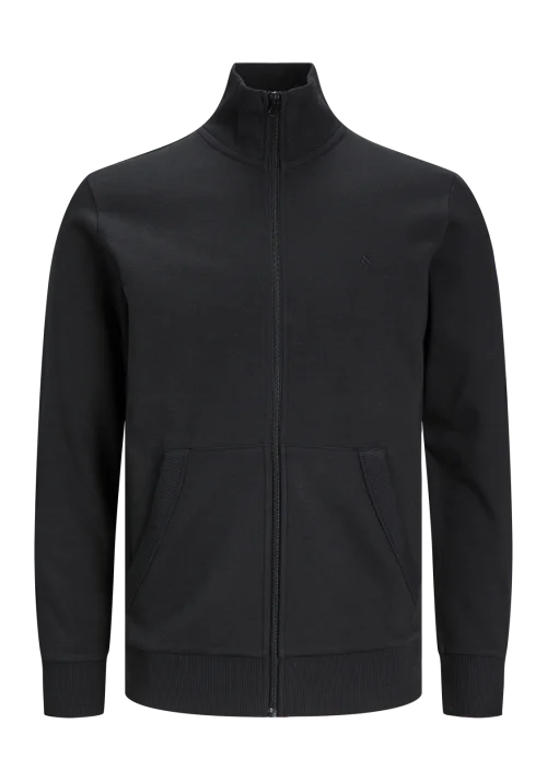 Ανδρική Φούτερ Ζακέτα Jack & Jones JJEPaulos Sweat Zip Noos 12250737 Mαύρο