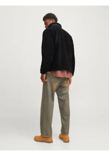 Ανδρικό Μπουφάν Fleece Jack & Jones Jorvesterbro Teddy Jacket AW24 Noos 12260450 Μαύρο