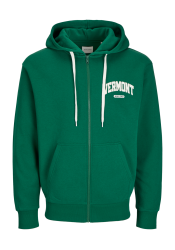 Ανδρική Φούτερ Ζακέτα Jack & Jones JJestar Basic Sweat Zip Hood styd 12270064 Πράσινο