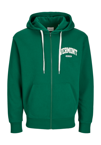 Ανδρική Φούτερ Ζακέτα Jack & Jones JJestar Basic Sweat Zip Hood styd 12270064 Πράσινο