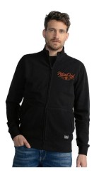 Ανδρική Ζακέτα Φούτερ Petrol M-3030-SWC314-9091Μαύρη