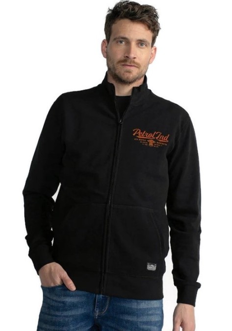 Ανδρική Ζακέτα Φούτερ Petrol M-3030-SWC314-9091Μαύρη