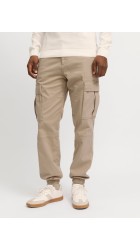 Ανδρικό Παντελόνι Cargo Jack & Jones JPSTKane Jonnie Cuffed Cargo RET 12268261 Μπεζ