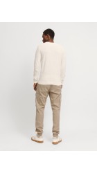 Ανδρικό Παντελόνι Cargo Jack & Jones JPSTKane Jonnie Cuffed Cargo RET 12268261 Μπεζ