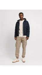 Ανδρικό Παντελόνι Cargo Jack & Jones JPSTKane Jonnie Cuffed Cargo RET 12268261 Μπεζ