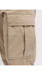 Ανδρικό Παντελόνι Cargo Jack & Jones JPSTKane Jonnie Cuffed Cargo RET 12268261 Μπεζ