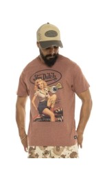 Ανδρικό T-Shirt Von Dutch VD/1/TR/Pinup/Lc Καφέ