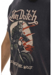 Ανδρικό T-Shirt Von Dutch VD/1/TR/Wolf/NV Μπλε