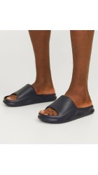 Ανδρικές Σαγιονάρες Jack & Jones JFWStatusMoulder Slider 12251282 Μαύρες