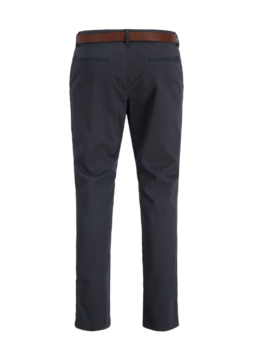 Ανδρικό Παντελόνι Chino Jack & Jones  JPSTMarco JJLegacy W Belt Styd 12278766  Dark Navy