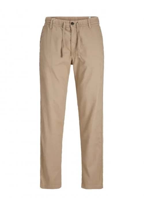 Ανδρικό Λινό Παντελόνι Jack & Jones JPSTKane Hybrid Bondi Jogger SN 12274977 Crockery