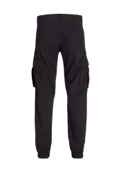 Ανδρικό Παντελόνι Cargo Jack & Jones JPSTKane Jonnie Cuffed Cargo RET 12268261 Μαύρο