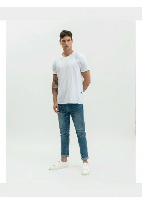 Ανδρικό T-Shirt Gianni Lupo GL1053F-S25 Λευκό