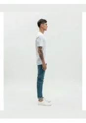 Ανδρικό T-Shirt Gianni Lupo GL1053F-S25 Λευκό Ανδρικό T-Shirt Gianni Lupo GL1053F-S25 Λευκό