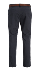 Ανδρικό Παντελόνι Chino Jack & Jones  JPSTMarco JJLegacy W Belt Styd 12278766  Dark Navy