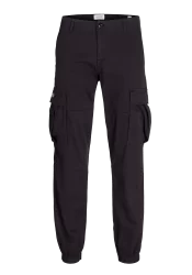 Ανδρικό Παντελόνι Cargo Jack & Jones JPSTKane Jonnie Cuffed Cargo RET 12268261 Μαύρο