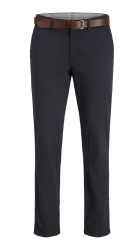 Ανδρικό Παντελόνι Chino Jack & Jones  JPSTMarco JJLegacy W Belt Styd 12278766  Dark Navy