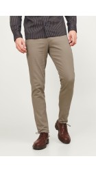Ανδρικό Παντελόνι Chino Jack & Jones  JPSTMarco Dave Beige Noos 12174307 Mπεζ