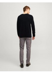 Ανδρικό Πλεκτό Jack & Jones JJEhill Knit Crew Neck Noos JJEHILL 12157321 Μαύρο