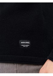 Ανδρικό Πλεκτό Jack & Jones JJEhill Knit Crew Neck Noos JJEHILL 12157321 Μαύρο