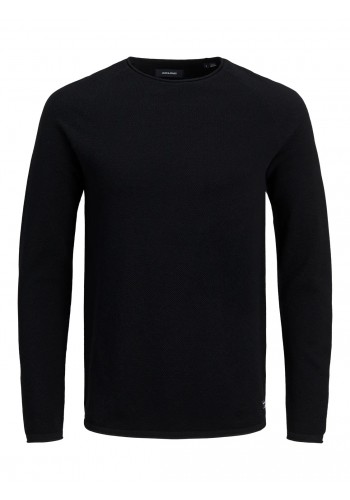 Ανδρικό Πλεκτό Jack & Jones JJEhill Knit Crew Neck Noos JJEHILL 12157321 Μαύρο