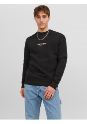 Ανδρικό Φούτερ Jack & Jones Jorvesterbro Sweat Crew Neck Noos 12241694 Μαύρο